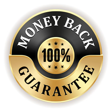 100% Money Back Guarantee Seal