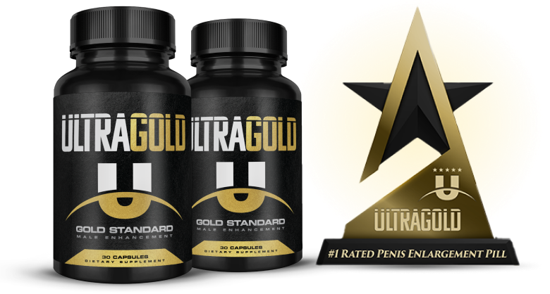 2 Bottles of Ultra Gold Male Enhancement Supplements with Penis Enlargement Award