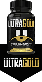 Bottle of Ultra Gold Male Enhancement Supplements